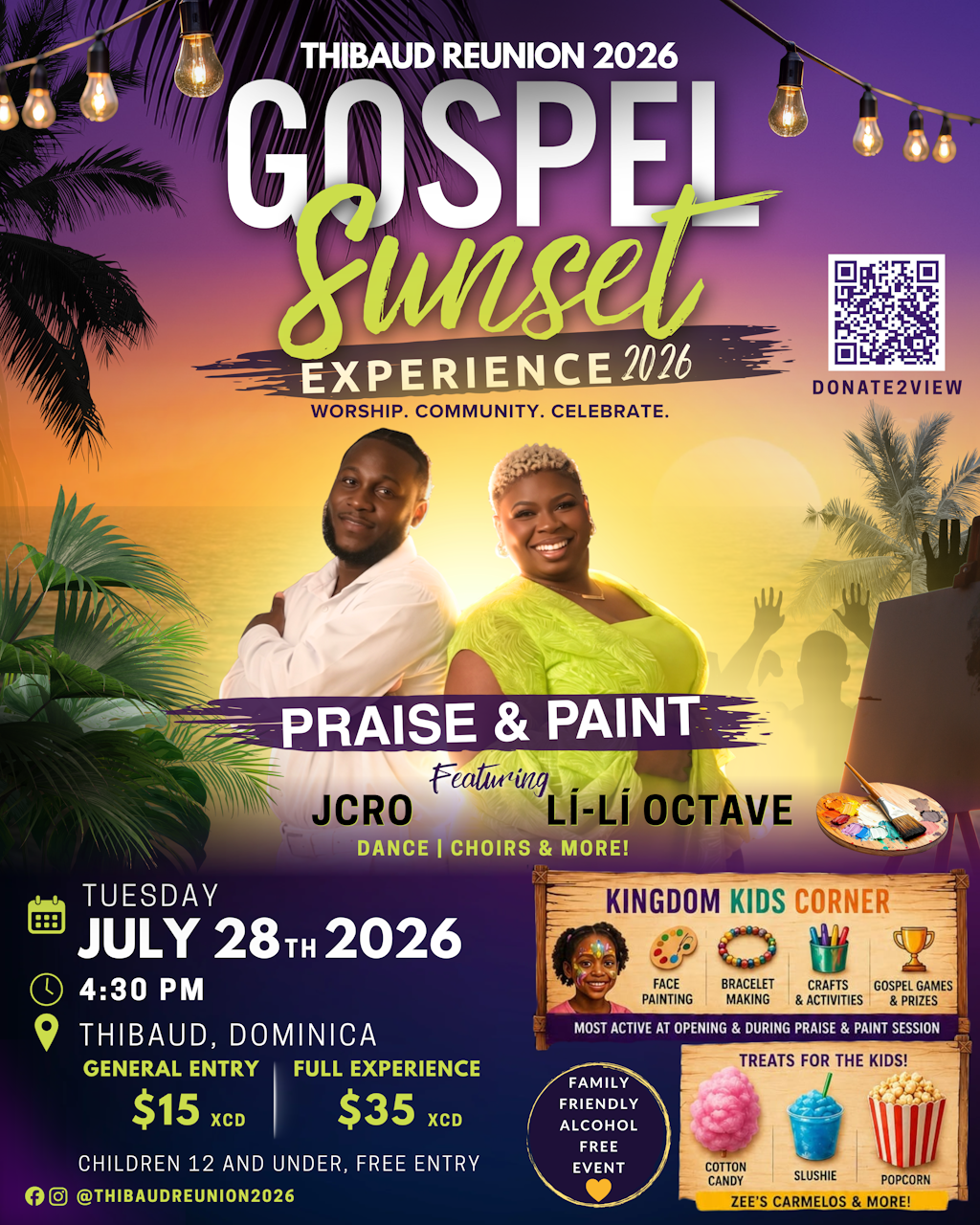 Thibaud Reunion — Thibaud Reunion 2026 — Gospel Sunset Experience 2026