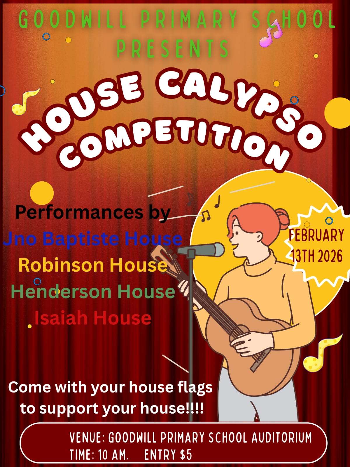 House Calypso Competition 2026 - presented by the Goodwill Primary School