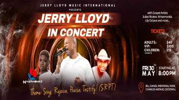Ticket 'n Pass - Jerry Lloyd in Concert - Sing, Rejoice, Praise, Testify!