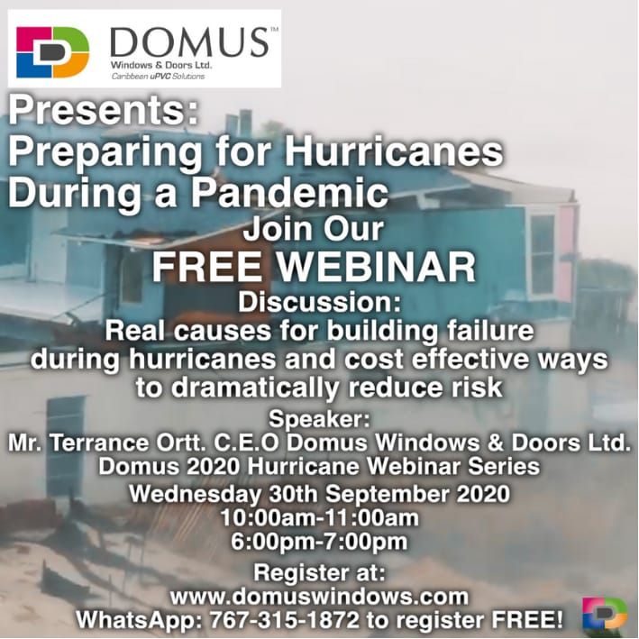 DOMUS Webinar - Hurricane Resilient Building, 30 September 2020