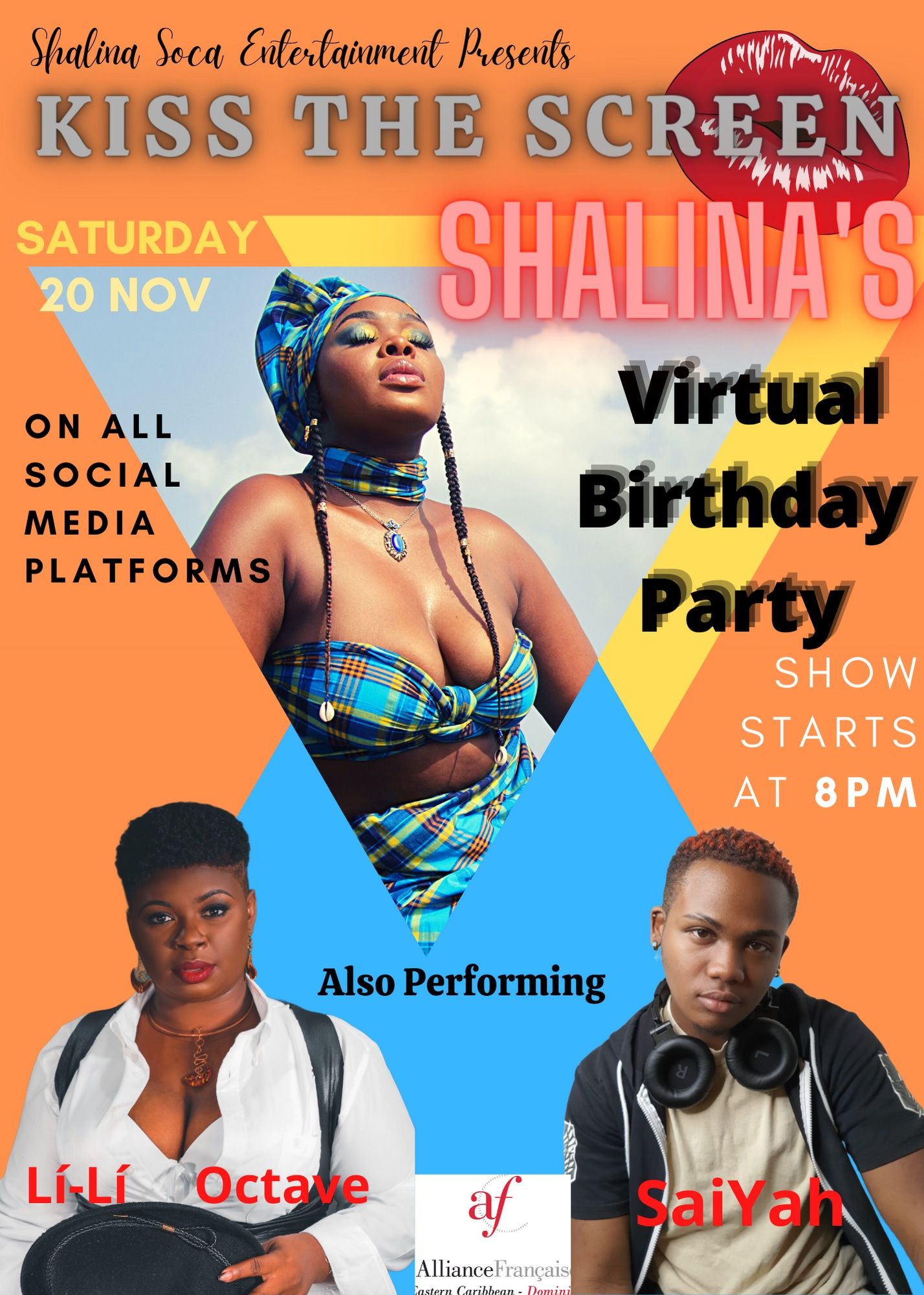 Shalina Soca Entertainment presents Kiss The Screen - Shalina's Virtual Birthday Party