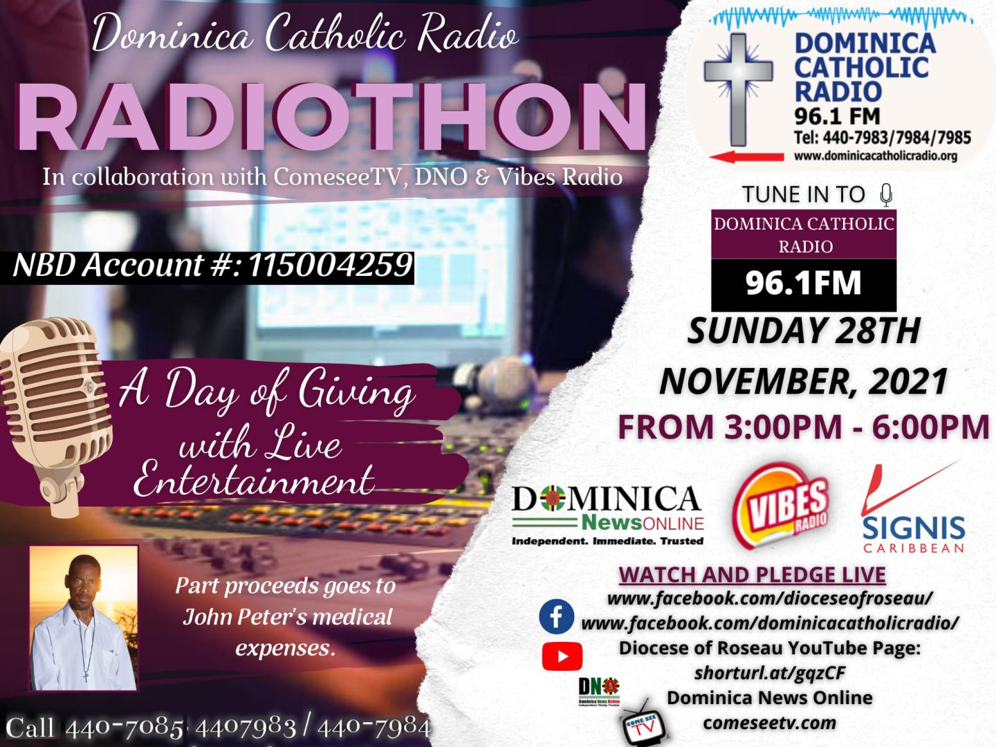 Dominica Catholic Radio RADIOTHON - November 2021