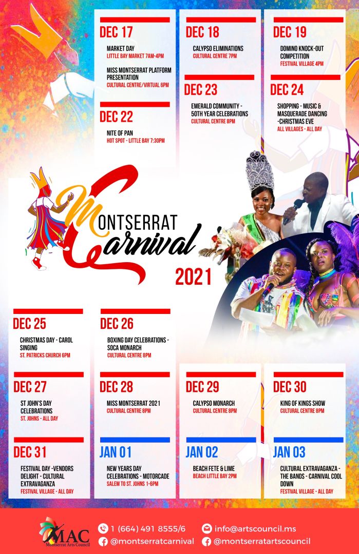 Montserrat Carnival 2021 Season
