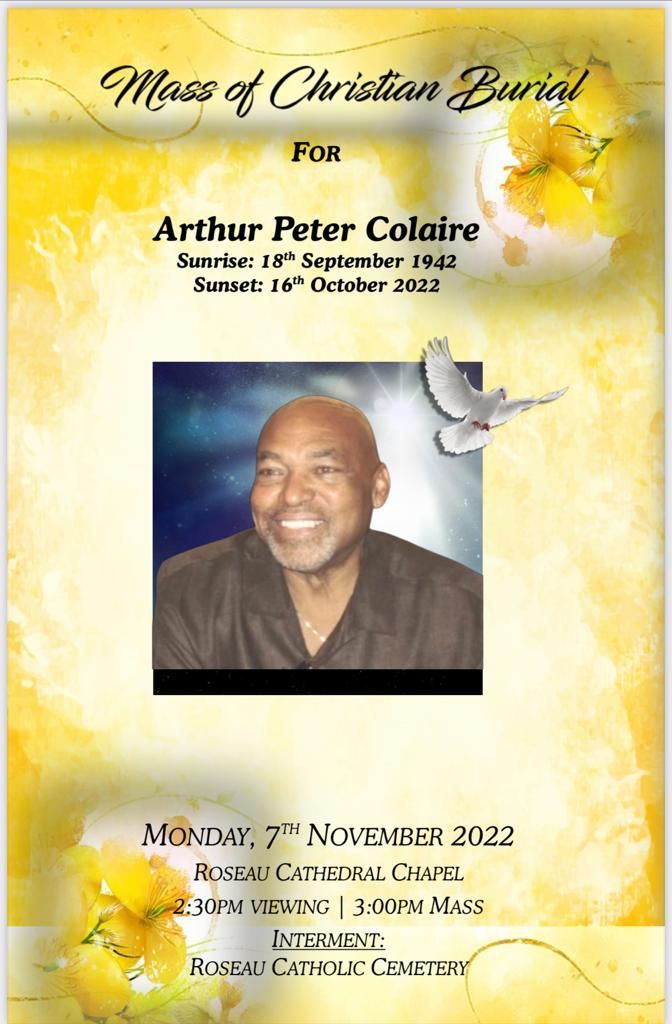 Mass of Christian Burial for Arthur Peter Colaire